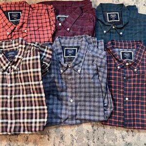 Charles Tyrwhitt Men's Casual Plaid Shirts - Multicolor Set - Slim Fit